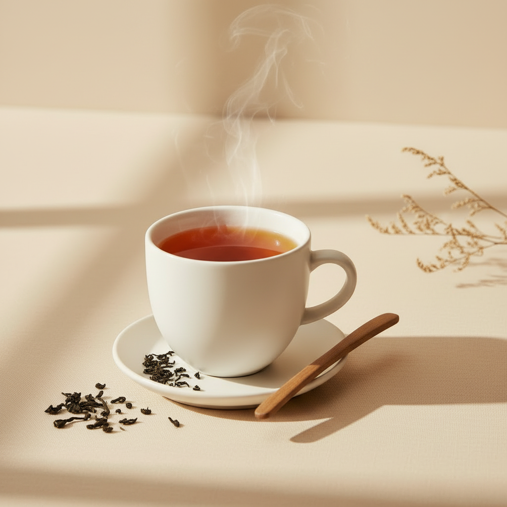 大红袍热茶静物摄影