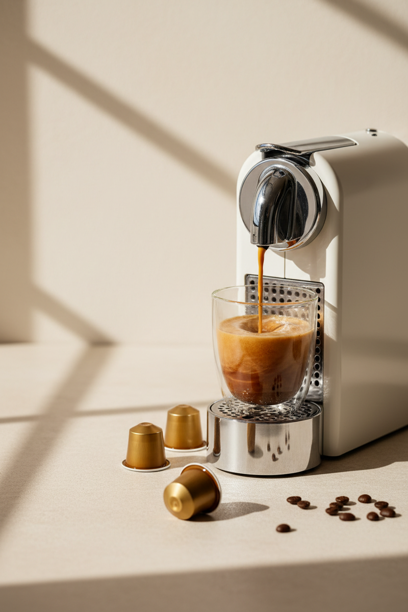 Capsule Coffee Machine Product Photography
